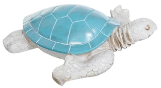 Thumbnail 1: Fancy That Fancy That 10 in Blue Shell Sea Turtle Statue 