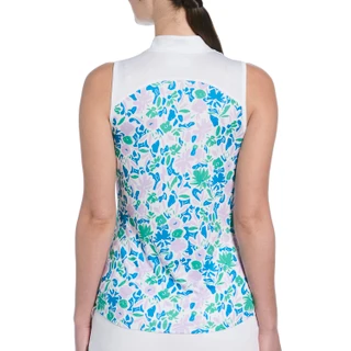 Thumbnail 2: PGA TOUR PGA TOUR Womens Sleeveless Floral Golf Polo 