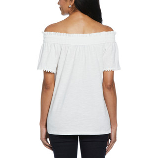 Thumbnail 2: Rafaella Rafaella Womens Short Sleeve Off The Shoulder Top 