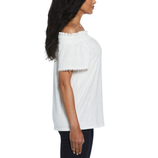 Thumbnail 3: Rafaella Rafaella Womens Short Sleeve Off The Shoulder Top 