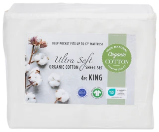 Thumbnail 3: OLIVIA GRAY Olivia Gray Deep Pocket Organic Cotton 4-Piece Sheet Set 