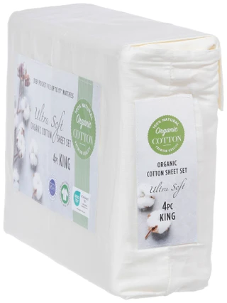 Thumbnail 18: OLIVIA GRAY Olivia Gray Deep Pocket Organic Cotton 4-Piece Sheet Set 