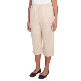 Thumbnail 4: Alfred Dunner Alfred Dunner Womens Patch Pocket Elastic Waist Capris 