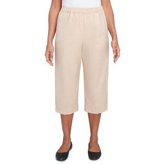 Thumbnail 1: Alfred Dunner Alfred Dunner Womens Patch Pocket Elastic Waist Capris 
