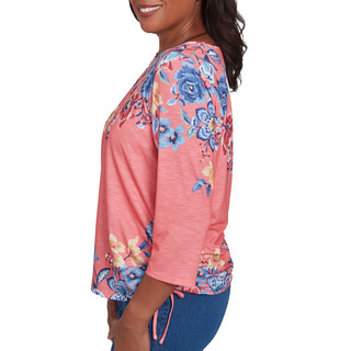Thumbnail 6: Alfred Dunner Alfred Dunner Womens 3/4 Sleeve Showstopping Floral Top 