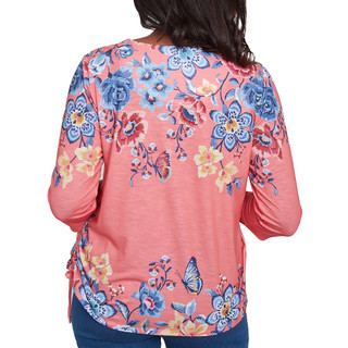 Thumbnail 4: Alfred Dunner Alfred Dunner Womens 3/4 Sleeve Showstopping Floral Top 