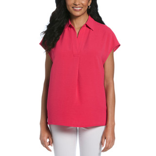 Thumbnail 1: Rafaella Rafaella Womens Short Sleeve Popover Top 