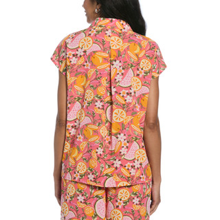 Thumbnail 4: Rafaella Rafaella Womens Short Sleeve Fruit Print Popover Top 