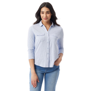 Thumbnail 1: Gloria Vanderbilt Gloria Vanderbilt Womens 3/4 Sleeve Cotton Slub Shirt 