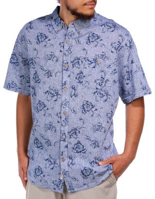 Thumbnail 3: Weatherproof Weatherproof Men's Print Short Sleeve Buttoned Shirt 