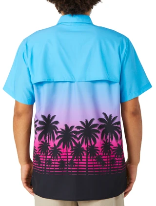 Thumbnail 4: REEL LEGENDS Reel Legends Mens Airflow Swim Button Up Top 