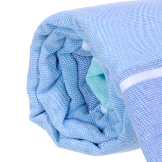 Thumbnail 4: Coastal Home Coastal Home 38x64 Fouta Stripe Beach Towel 