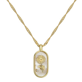 Thumbnail 4: Roman Roman Boxed Sunflower Pendant Necklace 