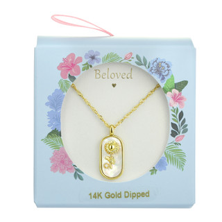 Thumbnail 1: Roman Roman Boxed Sunflower Pendant Necklace 