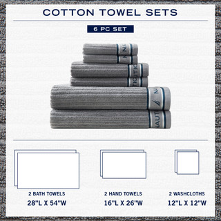 Thumbnail 20: Nautica Nautica 6 Pc. Nautica Signature Towel Set 