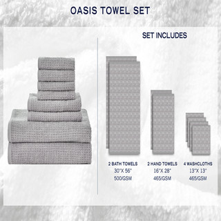 Thumbnail 14: Nautica Nautica 8 Pc. Oasis Solid Towel Set 
