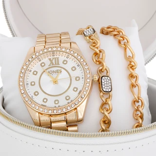 Thumbnail 4: JONES NEW YORK Jones New York Womens 3-Piece Boxed Watch Set 