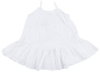 Thumbnail 4: Habitual Habitual Little Girls Eyelet Dress with Lace Trim 