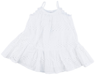 Thumbnail 1: Habitual Habitual Little Girls Eyelet Dress with Lace Trim 