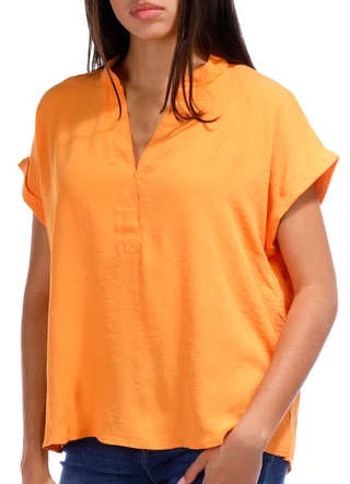 Thumbnail 8: Jolie & Joy Jolie & Joy Juniors Solid Split Neck Short Sleeve Top 