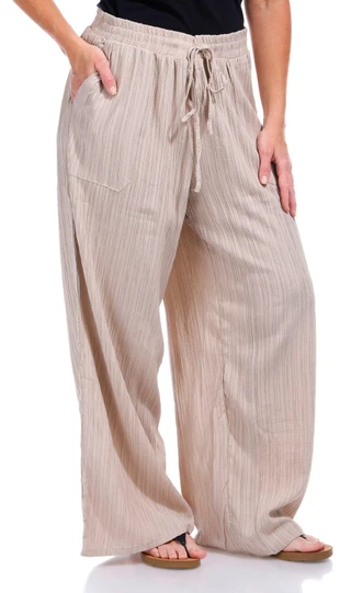 Thumbnail 4: RUNWAY READY Runway Ready Womens Crinkle Textured Casual Pants 