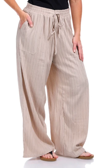 Thumbnail 4: RUNWAY READY Runway Ready Womens Crinkle Textured Casual Pants 