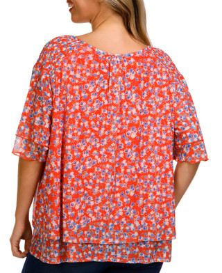 Thumbnail 2: Skyes The Limit Skye's The Limit Womens Short Sleeve Tiered Mesh Top 