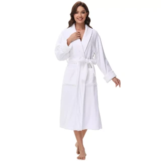 Thumbnail 2: Ink + Ivy INK + IVY Womens Solid Cotton Terry Robe 