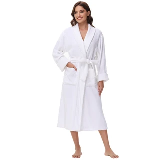Thumbnail 1: Ink + Ivy INK + IVY Womens Solid Cotton Terry Robe 