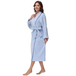 Thumbnail 4: Ink + Ivy INK + IVY Womens Solid Cotton Terry Robe 