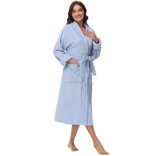 Thumbnail 5: Ink + Ivy INK + IVY Womens Solid Cotton Terry Robe 