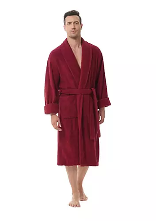 Thumbnail 1: Ink + Ivy INK + IVY Mens Solid Cotton Robe 