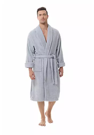 Thumbnail 1: Ink + Ivy INK + IVY Mens Solid Cotton Robe 