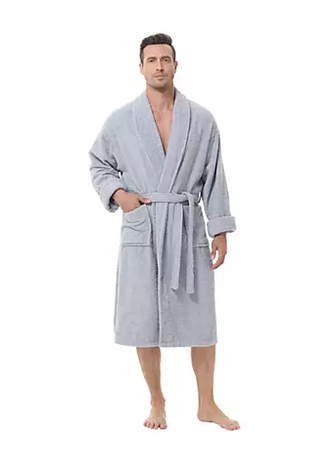 Thumbnail 2: Ink + Ivy INK + IVY Mens Solid Cotton Robe 
