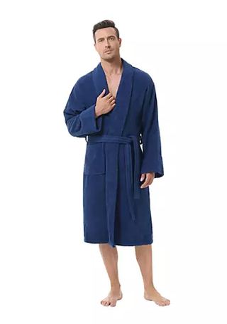 Thumbnail 2: Ink + Ivy INK + IVY Mens Solid Cotton Robe 