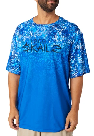 Thumbnail 1: Loco Skailz Loco Skailz Mens Performance Fishing Print T-Shirt 