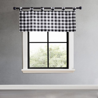 Thumbnail 2: Eddie Bauer Eddie Bauer Mountain Plaid Tab Top Valance 50x20 