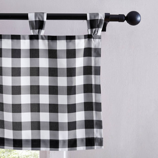 Thumbnail 6: Eddie Bauer Eddie Bauer Mountain Plaid Tab Top Valance 50x20 