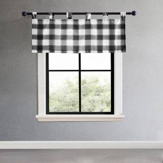 Thumbnail 2: Eddie Bauer Eddie Bauer Canyon Plaid Tab Top Valance 50x20 