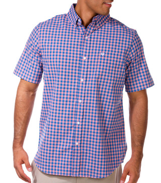 Thumbnail 4: CHAPS Chaps Mens Short Sleeve Gingham Button Down Shirt 