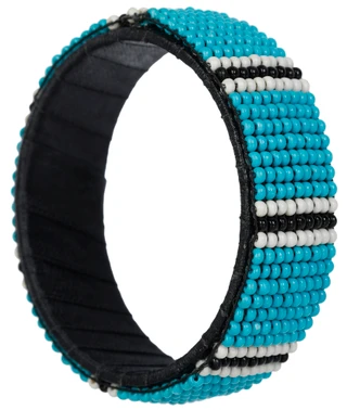 Thumbnail 2: INK + ALLOY Ink + Alloy Stacy Striped Beaded Bangle Bracelet 