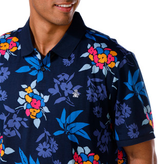 Thumbnail 2: PENGUIN Penguin Big Men's Knit Bird Print Polo 