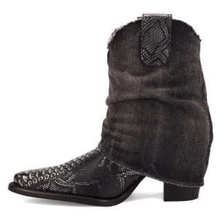 Thumbnail 6: Dingo Dingo Womens Denim Dream Leather Bootie 