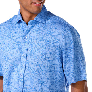 Thumbnail 4: TAILORBYRD Tailorbyrd Mens Tropical Tonal Button Down Shirt 