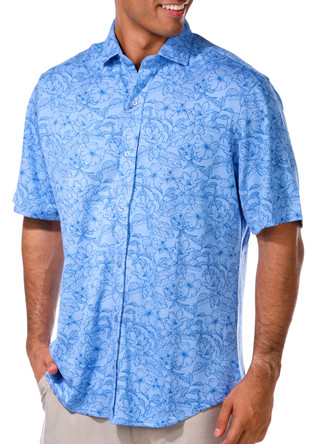 Thumbnail 8: TAILORBYRD Tailorbyrd Mens Tropical Tonal Button Down Shirt 