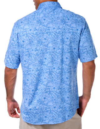Thumbnail 6: TAILORBYRD Tailorbyrd Mens Tropical Tonal Button Down Shirt 