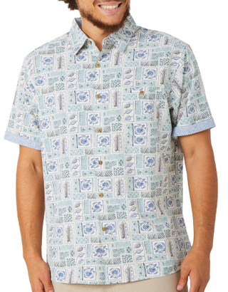 Thumbnail 1: CAMPIA MODA Campia Moda Mens Short Sleeve Tropical Stretch Shirt 