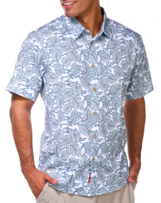 Thumbnail 8: Report Collection Report Collection Men's Short Sleeve Woven Sport Shirt 