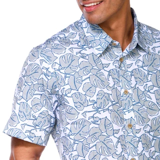 Thumbnail 4: Report Collection Report Collection Men's Short Sleeve Woven Sport Shirt 