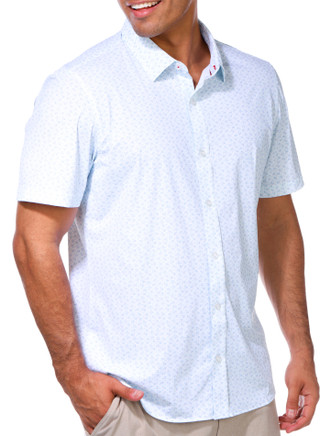 Thumbnail 4: FLAG AND ANTHEM Men's Short Sleeve Madeflex Buttoned Shirt 